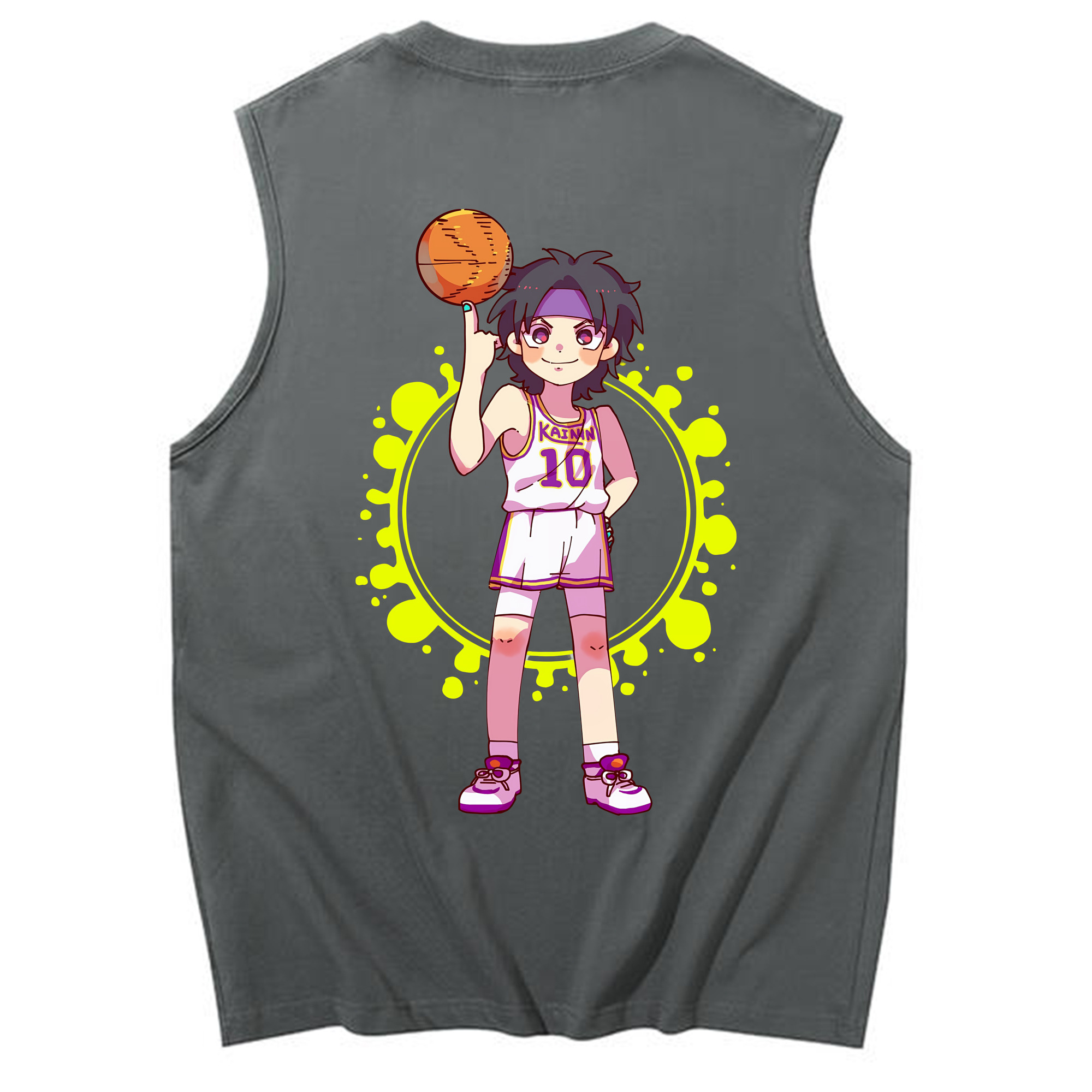 （画像用） SLAM DUNK／スラムダンク コットン100％タンクトップ（背面プリント）